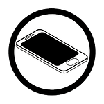 A vector image of a phone